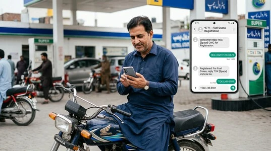9771 Fuel Quota Registration process using REG and TOK SMS commands